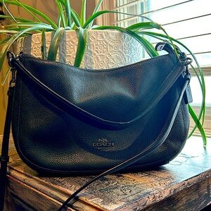 Coach crossbody in deep forest green